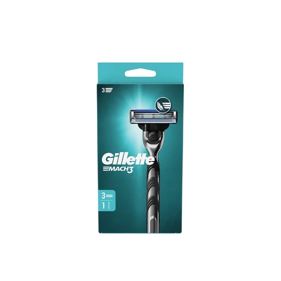 Gillette Mach3 Razor + 3 Replacement Razor Blades