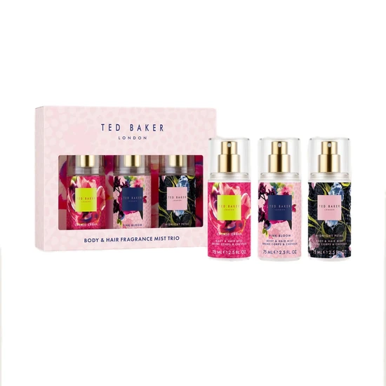 Ted Baker Fusion Body & Hair Fragrance Mist Trio Gift Set