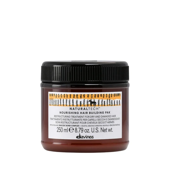 Davines Natural Tech Nourishing Hair Building Pak For Dry, Damaged Hair