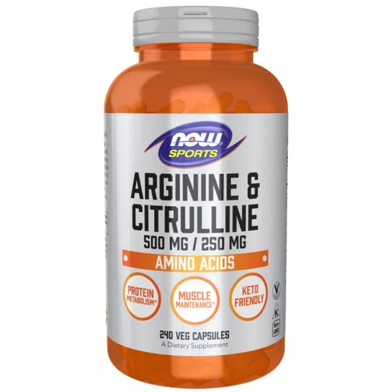 NOW Foods Arginine & Citrulline Capsules