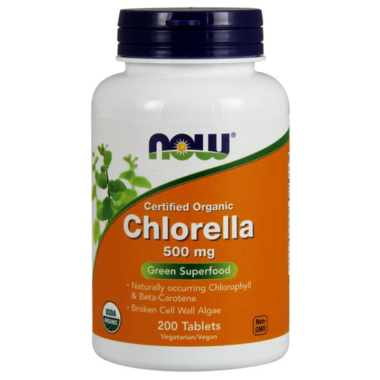 NOW Foods Chlorella 500mg Organic Tablets
