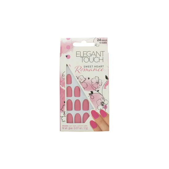 Elegant Touch Oval 24 False Nails With Glue