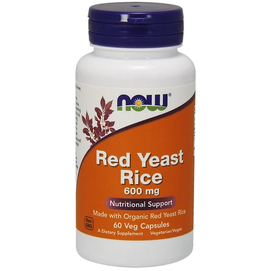 NOW Foods Red Yeast Rice, 600mg Vegicaps