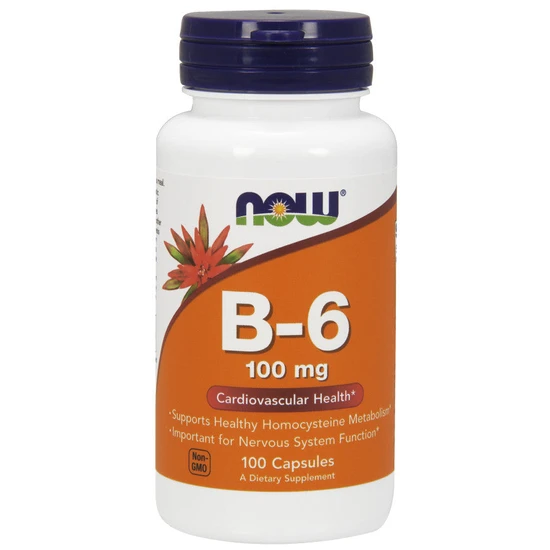 NOW Foods Vitamin B-6, 100mg Capsules