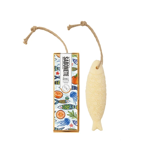 Castelbel Sardine Shaped Soap On A Rope Orange & Rosemary