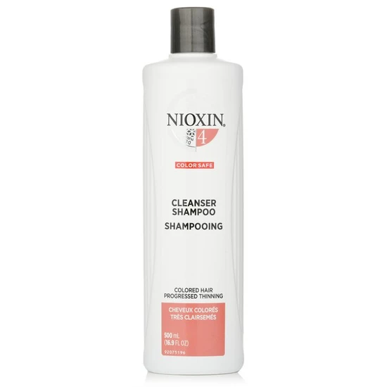 Nioxin Derma Purifying System 4 Cleanser Shampoo Coloured Hair, Progressed Thinning, Colour Safe