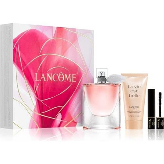 Lancôme Eau De Parfum Body Lotion + Mascara Gift Set