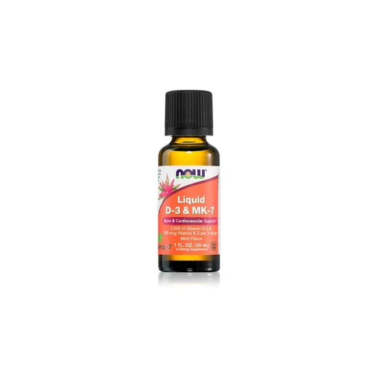 NOW Foods Liquid D-3 & MK-7, Mint