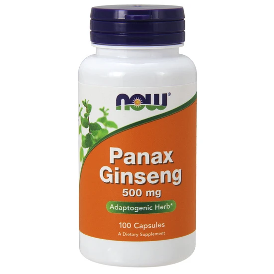 NOW Foods Panax Ginseng, 500mg Capsules