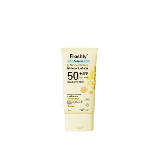 Freshly Cosmetics Pediatrics D+ Natural Suncare Mineral Lotion SPF 50+