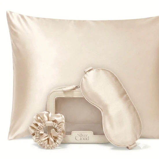 Silver Cloud Caramel Satin+ Beauty Sleep Gift Set