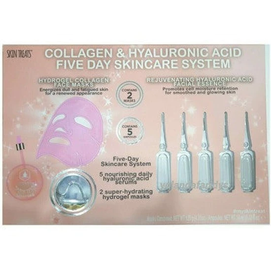Skin Treats Collagen & Hyaluronic Acid 5 Day Skin Care System Gift Set