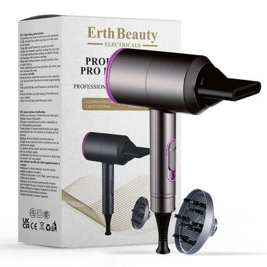 Erth Skin London Professional Pro Hair Dryer