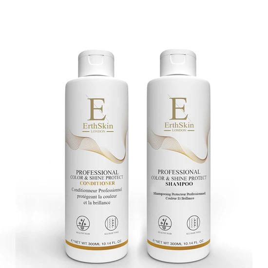 Erth Skin London Professional Colour & Shine Protect Shampoo + Professional Colour & Shine Protect Conditioner