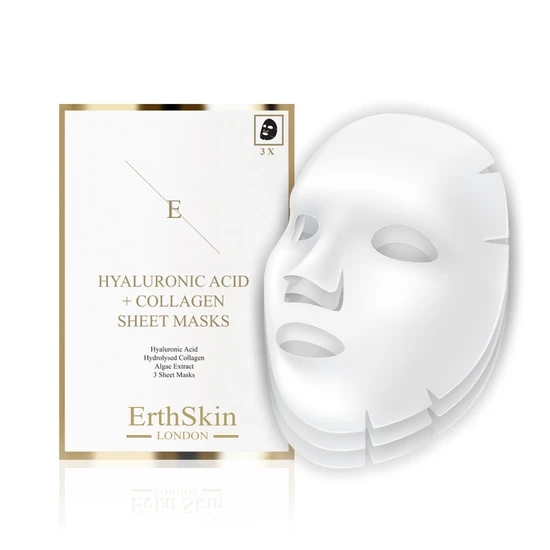 Erth Skin London Hyaluronic Acid & Collagen Sheet Masks