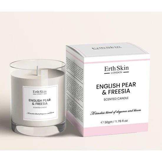 Erth Skin London English Pear & Freesia Scented Candle