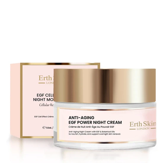 Erth Skin London Anti Ageing EGF Power Night Cream