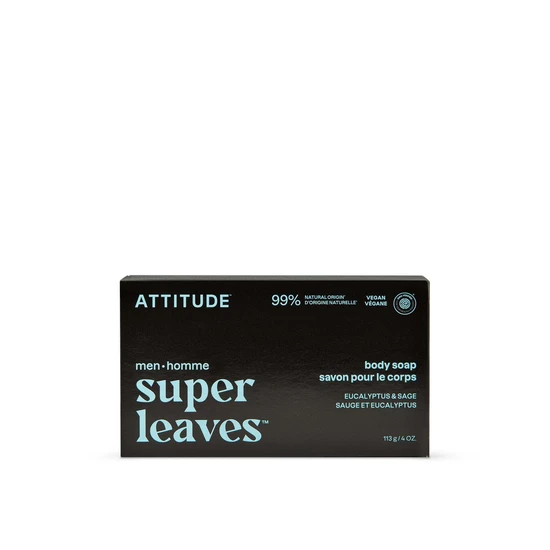 Attitude Super Leaves Men Body Soap Eucalyptus & Sage