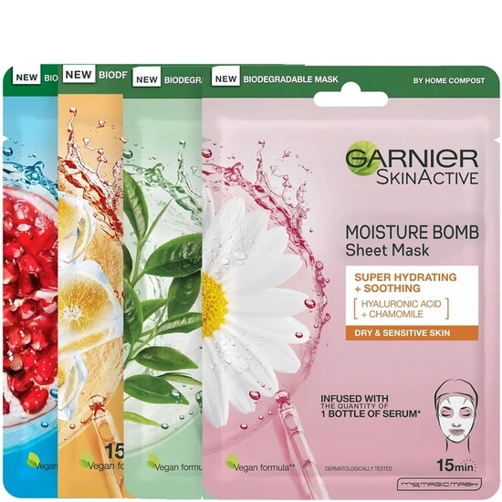 Garnier Moisture Bomb Pomegranate Hydrating Face Sheet Mask