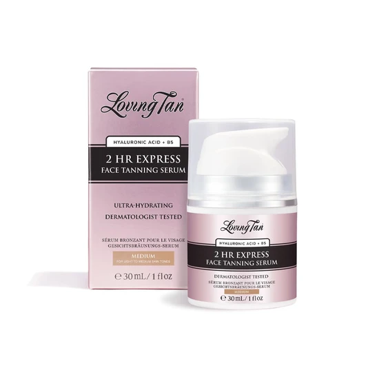 Loving Tan 2 HR Express Face Tanning Serum Medium