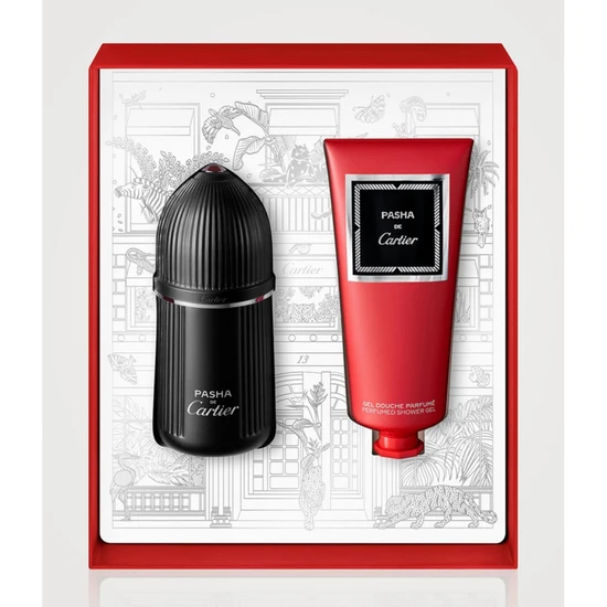 Cartier Pasha De Cartier Edition Noire Men Eau De Toilette + Shower Gel