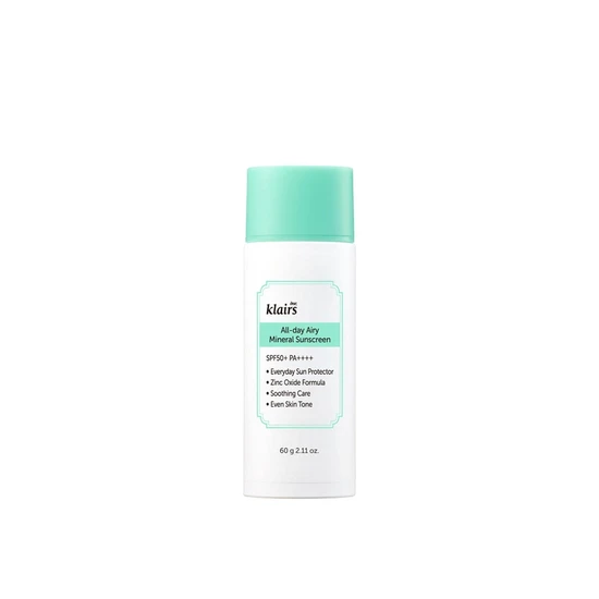 Dear Klairs All-day Airy Mineral Sunscreen SPF 50+