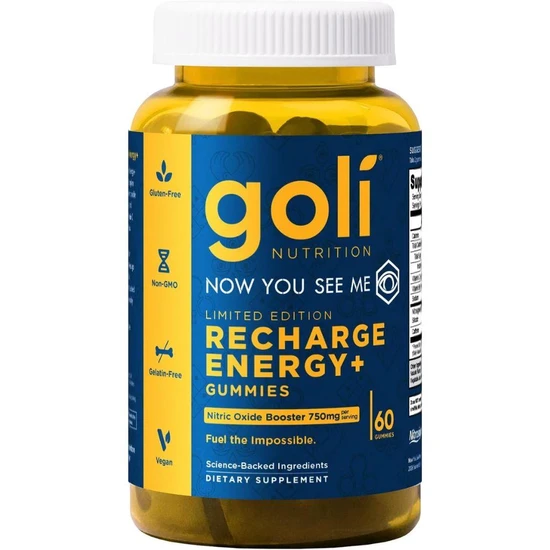 Goli Nutrition Recharge Energy+ Gummies
