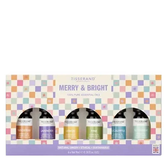 Tisserand Aromatherapy Merry & Bright Essential Oil Gift Set