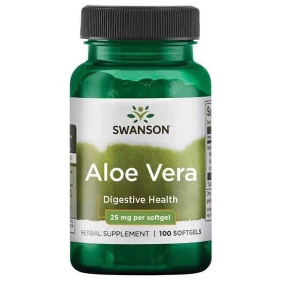 Swanson Aloe Vera 25mg Softgels