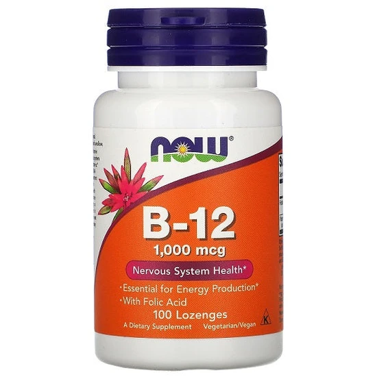 NOW Foods Vitamin B-12 1000mcg Lozenges