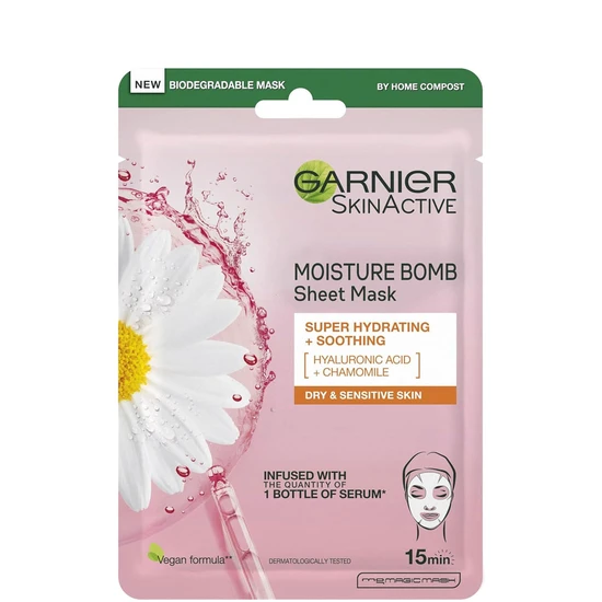 Garnier Skin Active Moisture Bomb Soothing Tissue Mask