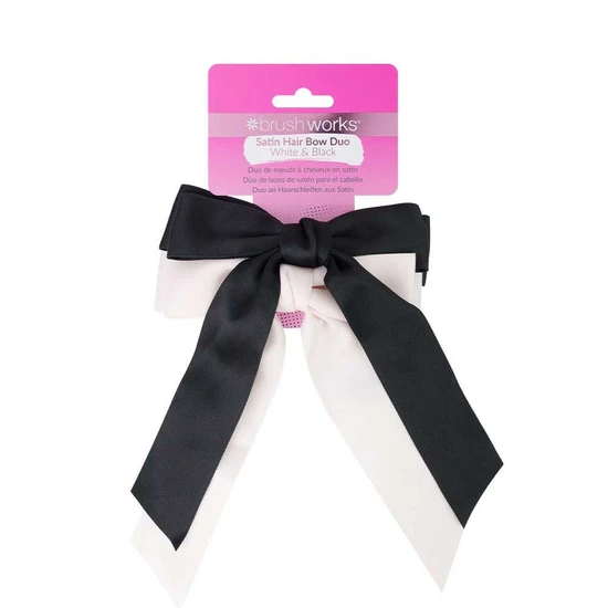 Brushworks Satin Hair Bow Duo