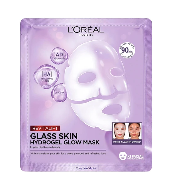 L'Oreal Paris Revitalift Filler Glass Skin Hydrogel Glow Mask