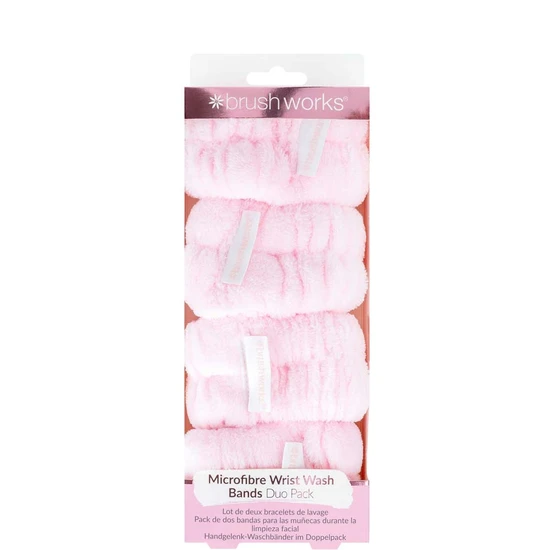 Brushworks Microfibre Wrist Wash Bands Duo Pack