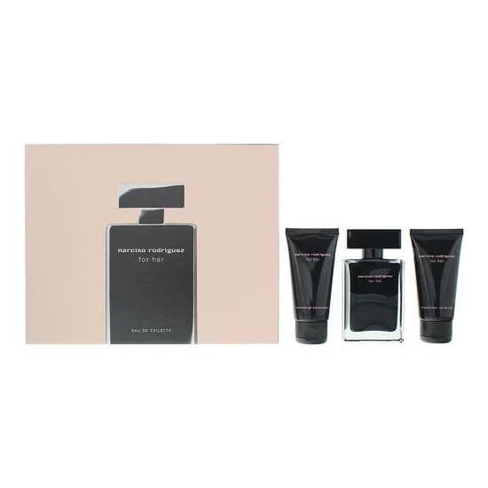 Narciso Rodriguez For Her Eau De Toilette Body Lotion Shower Gel Gift Set