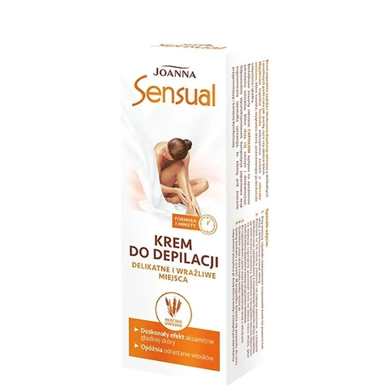 Joanna Sensual Depilatory Sensitive Area Hair Removal Cream With Oatmilk