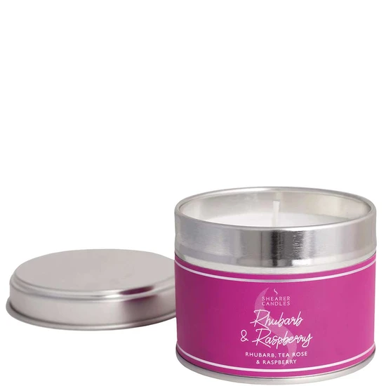 Shearer Candles Rhubarb & Raspberry Small Tin Candle