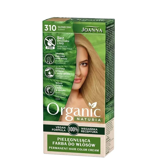 Joanna Naturia Organic Vegan Ammonia Free Permanent Hair Colour Cream