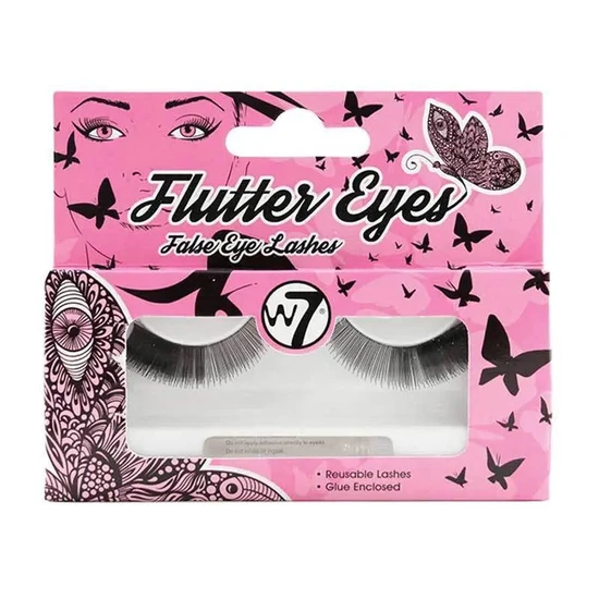 W7 Flutter Eyes False Eyelashes With Lash Glue