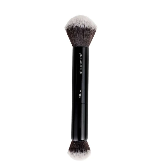 Brushworks Double Ended Powder & Buff Brush No. 6