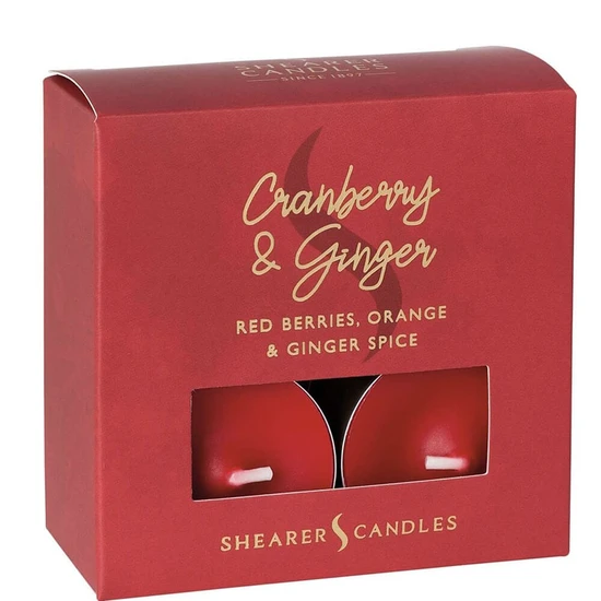 Shearer Candles Cranberry & Ginger Scented Tea Lights