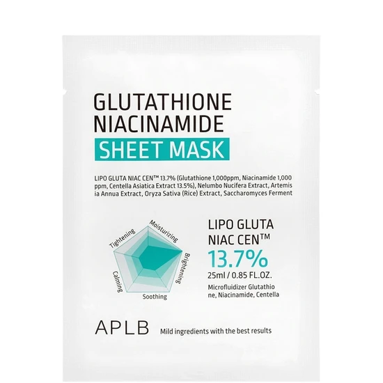APLB Glutathione Niacinamide Sheet Mask