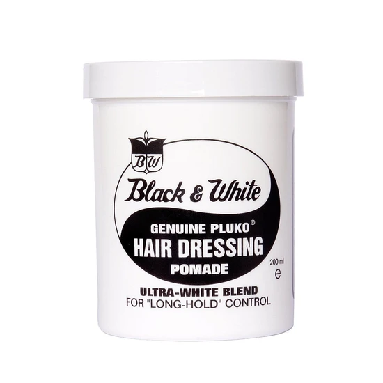 Black & White Genuine Pluko Hair Dressing Pomade