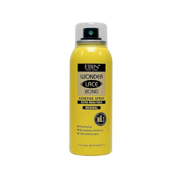 Ebin New York Wonder Lace Bond Adhesive Extra Mega Hold Spray Original