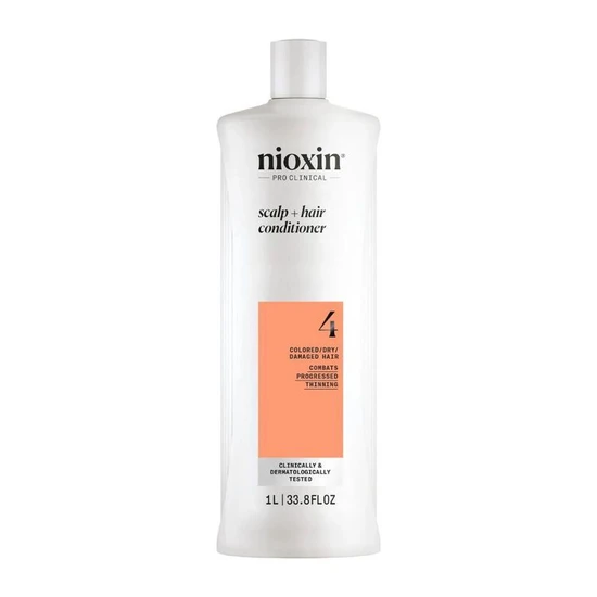 Nioxin Density System 4 Scalp Therapy Conditioner Coloured Hair, Progressed Thinning, Colour Safe