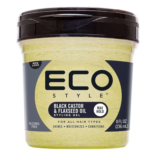 Ecoco Eco Style Black Castor & Flaxseed Oil Styling Gel