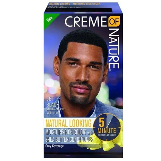 Creme Of Nature Mens Moisture Rich Hair Colour Jet Black
