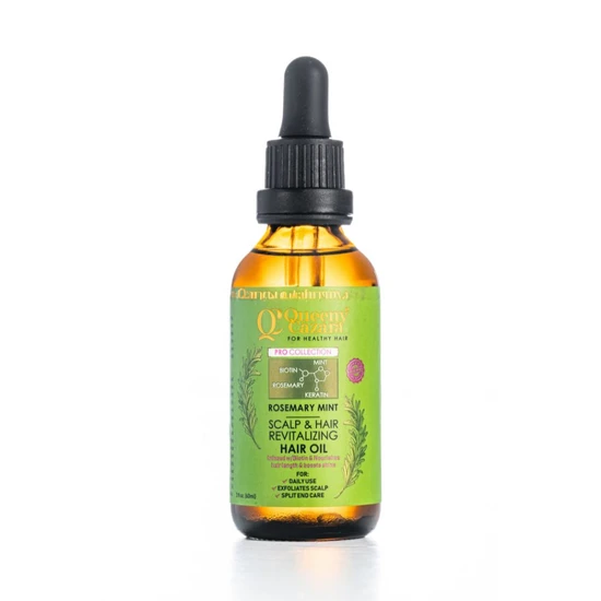 Queeny Cazara Rosemary Mint Scalp & Hair Revitalising Hair Oil