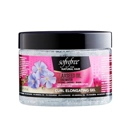 Sofn'Free Flaxseed & Rosewater Curl Elongating Gel
