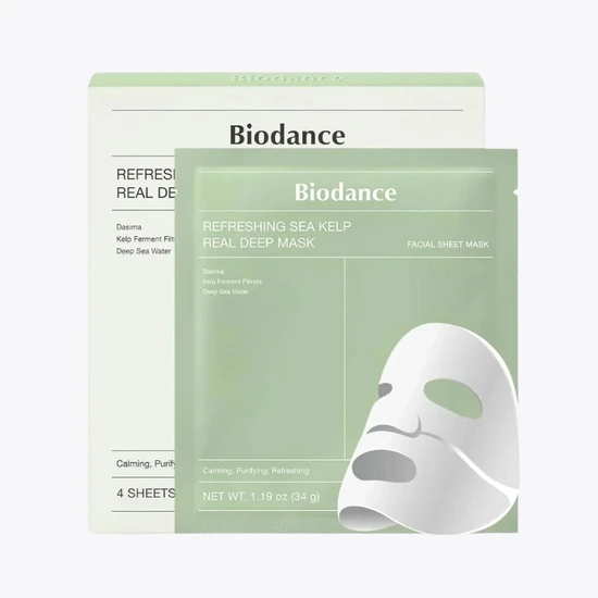 Biodance Women's Light Face Skin Care Refreshing Sea Kelp Real Deep Mask Refreshing And Moisturizing Face Mask - Image 9